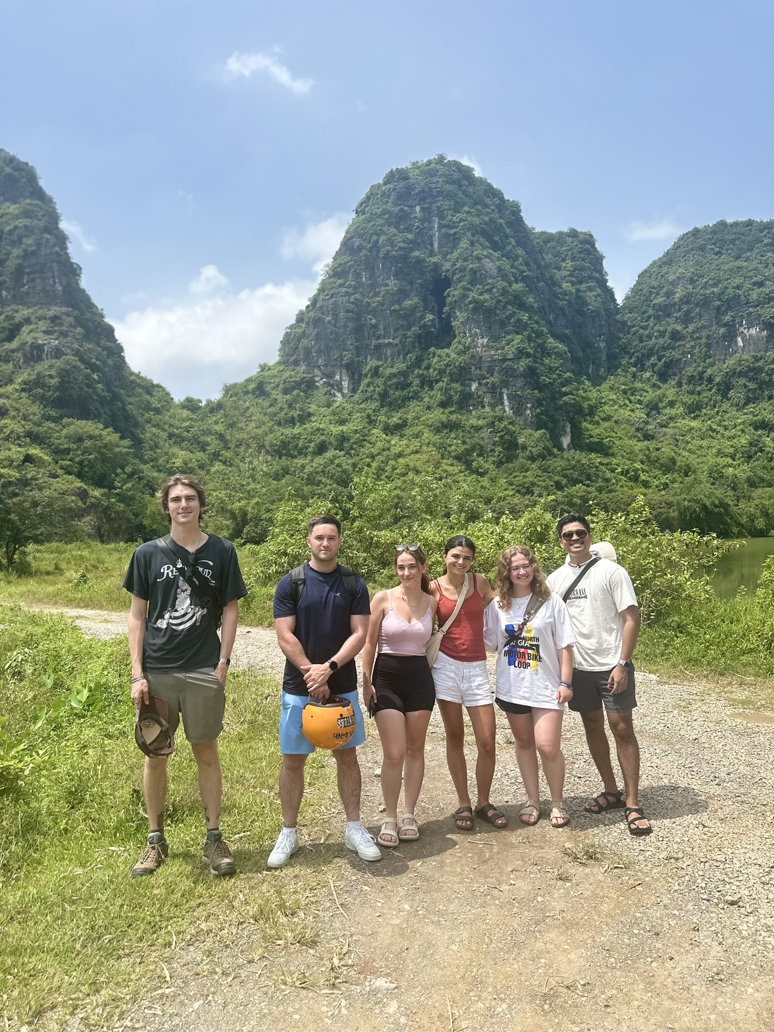 Stunning nature path through the mountains